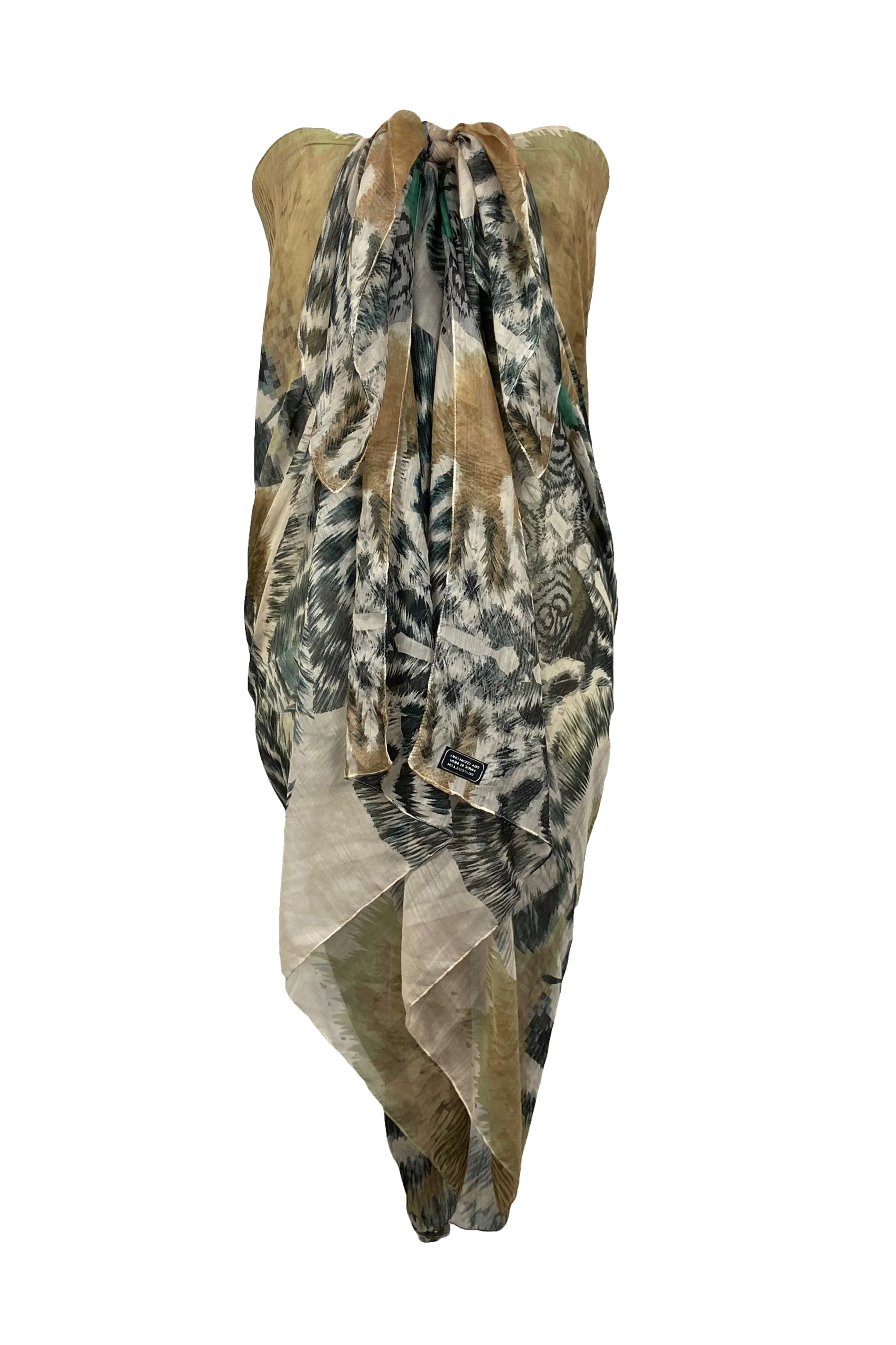 709 Scf Assorted Light Weight Chic Summer Beach Scarf Sarong Wrap