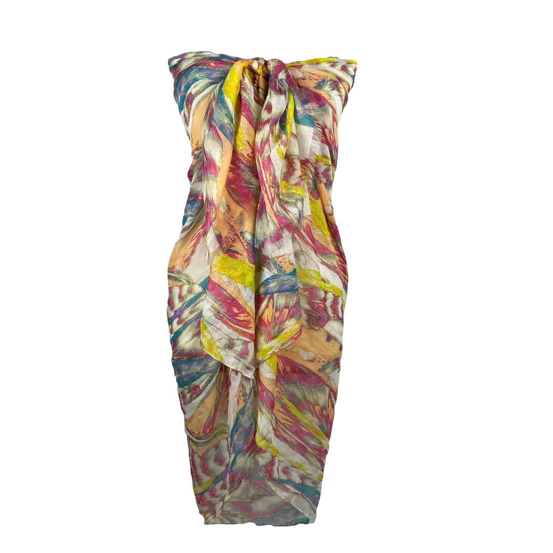 709 Scf Assorted Light Weight Chic Summer Beach Scarf Sarong Wrap