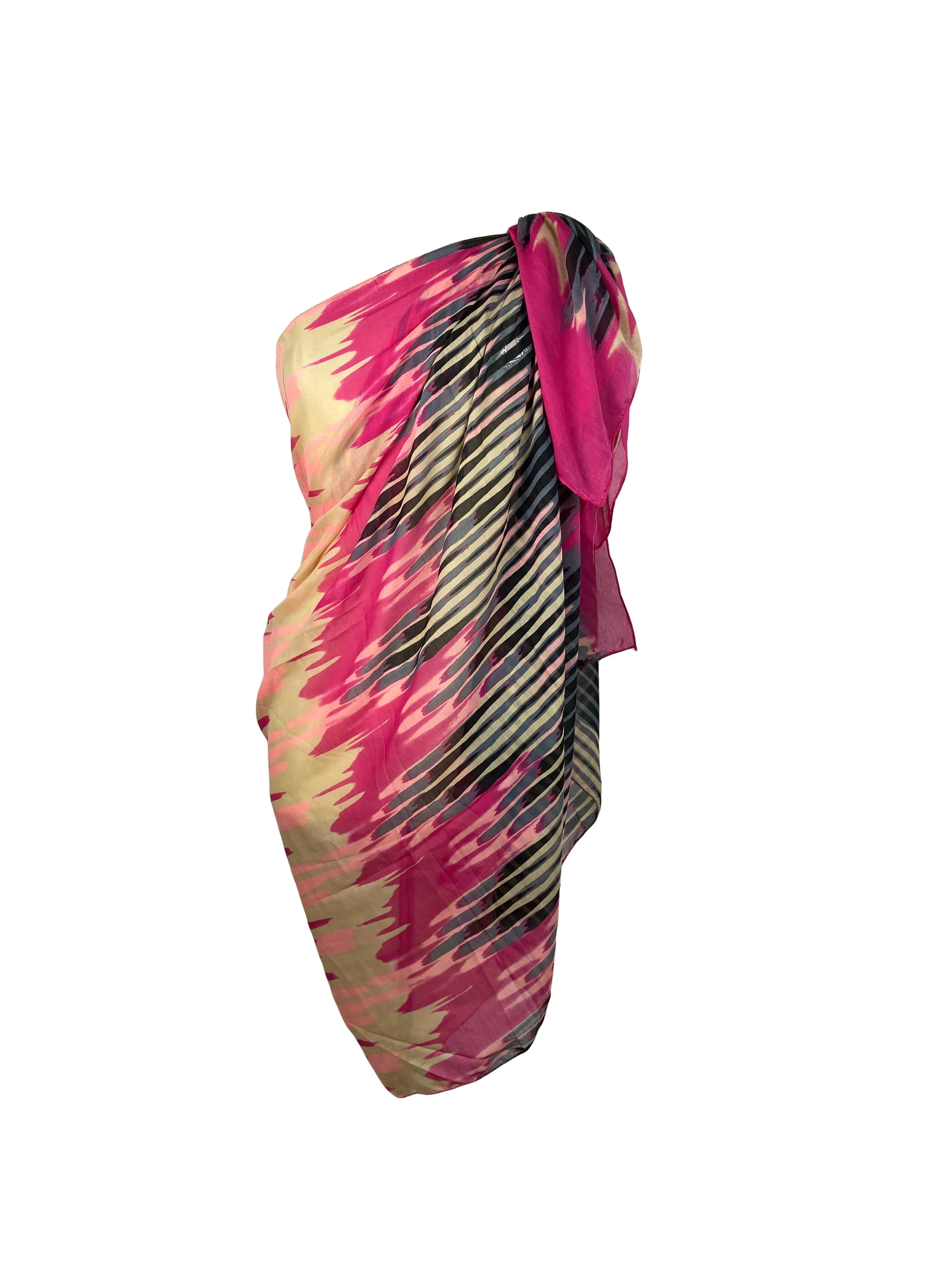 709 Scf Assorted Light Weight Chic Summer Beach Scarf Sarong Wrap