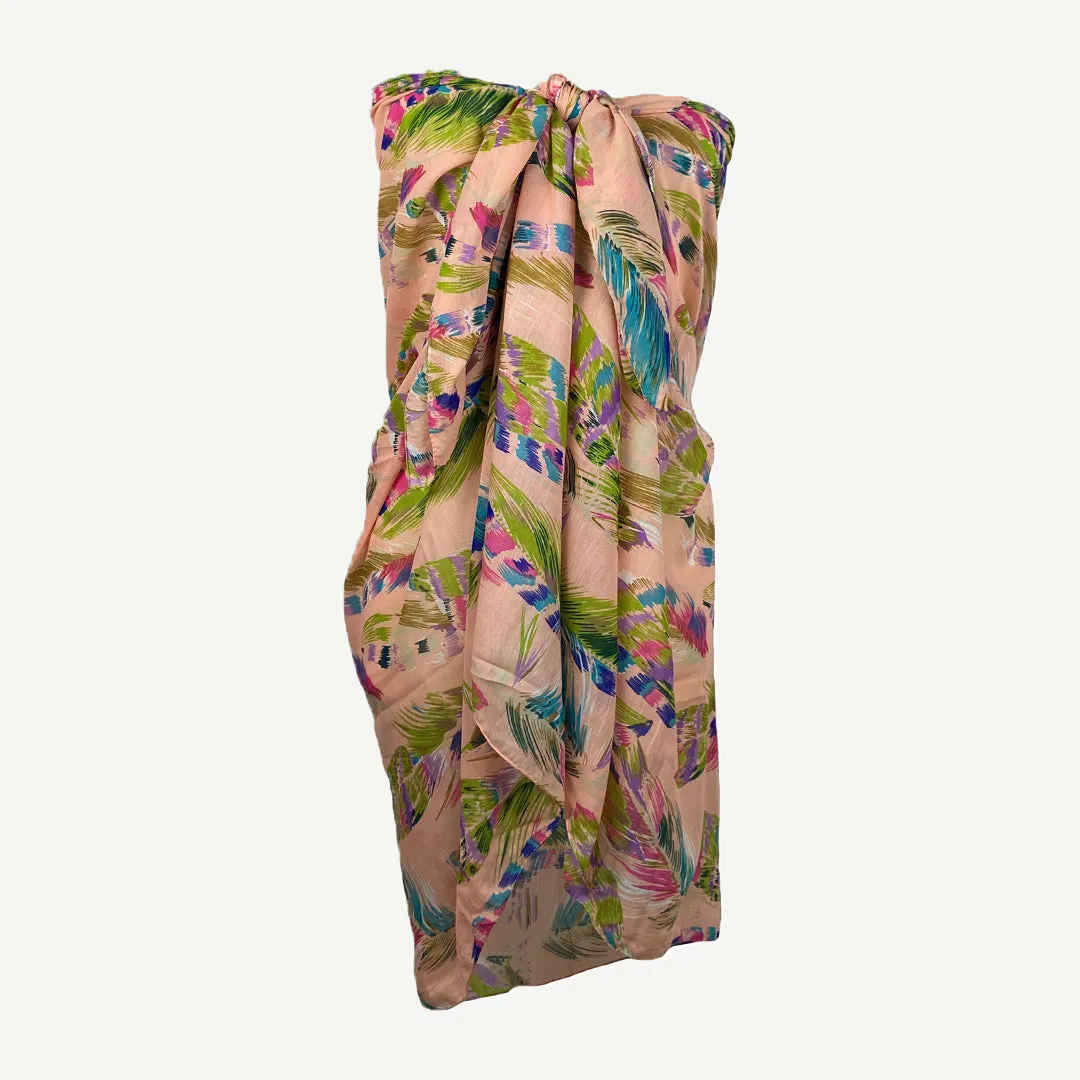 709 Scf Assorted Light Weight Chic Summer Beach Scarf Sarong Wrap