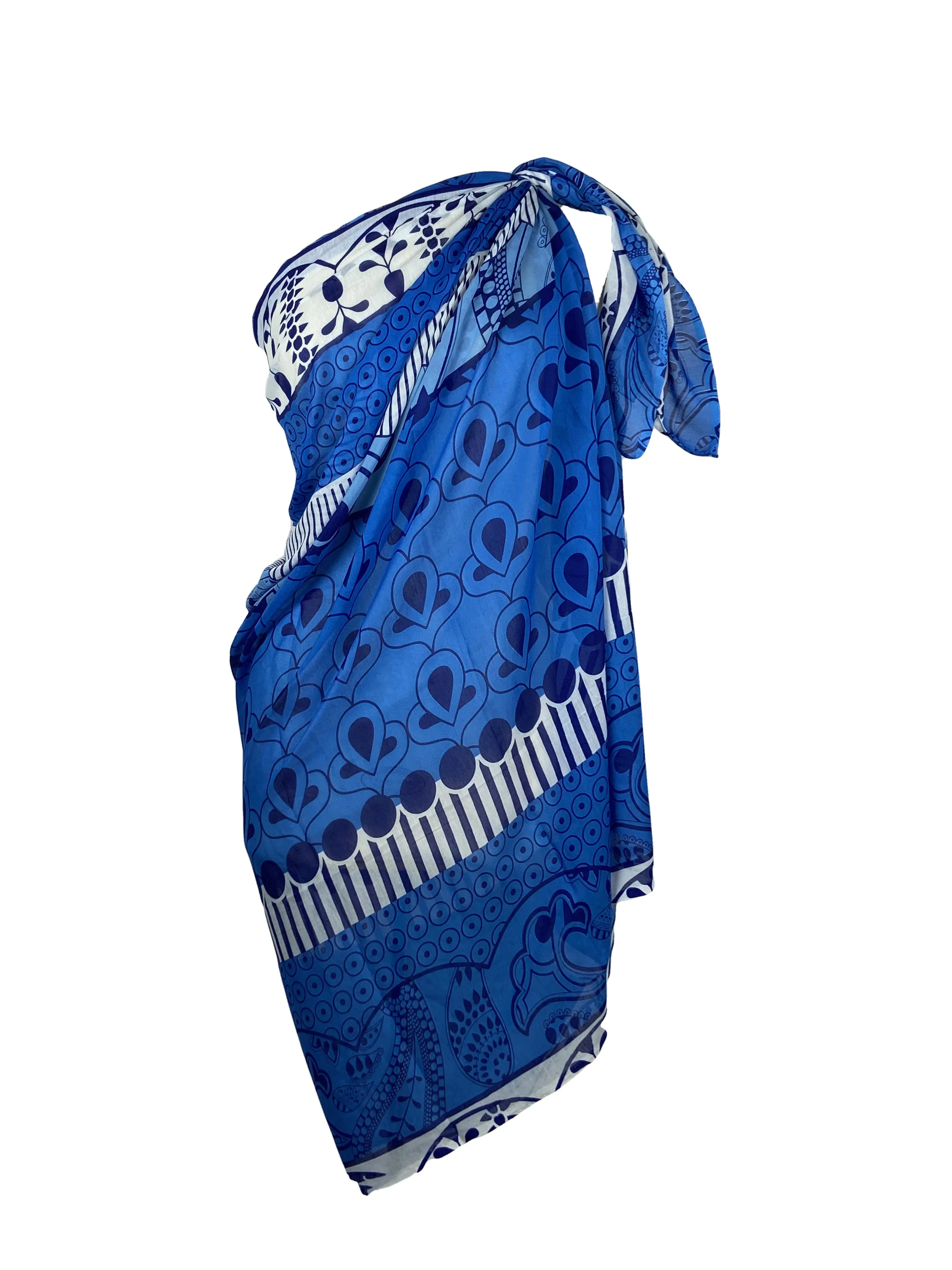 709 Scf Assorted Light Weight Chic Summer Beach Scarf Sarong Wrap