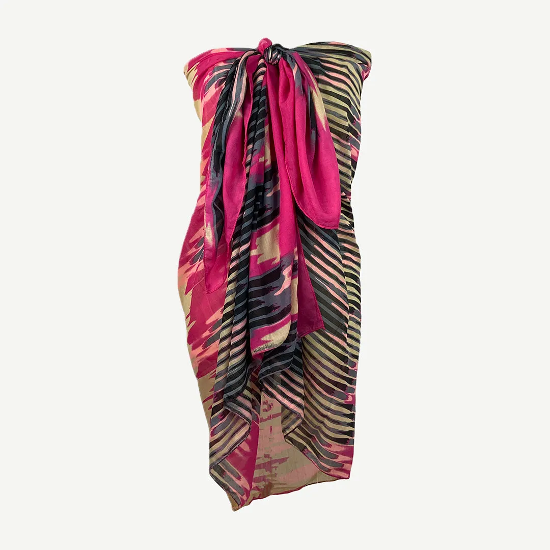 709 Scf Assorted Light Weight Chic Summer Beach Scarf Sarong Wrap