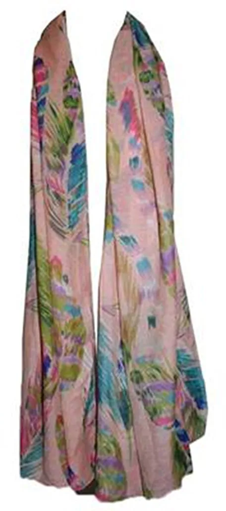 709 Scf Assorted Light Weight Chic Summer Beach Scarf Sarong Wrap