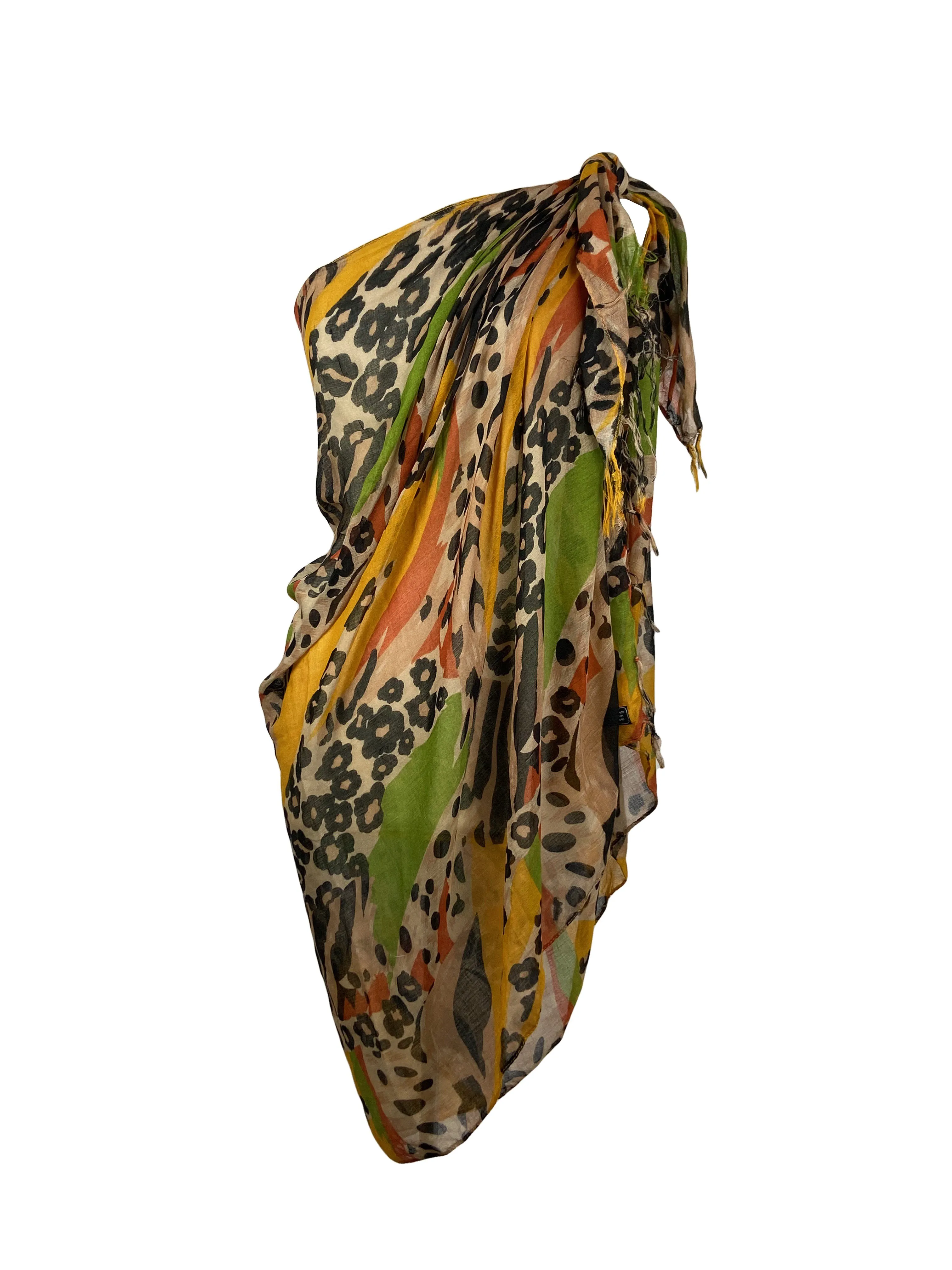 709 Scf Assorted Light Weight Chic Summer Beach Scarf Sarong Wrap