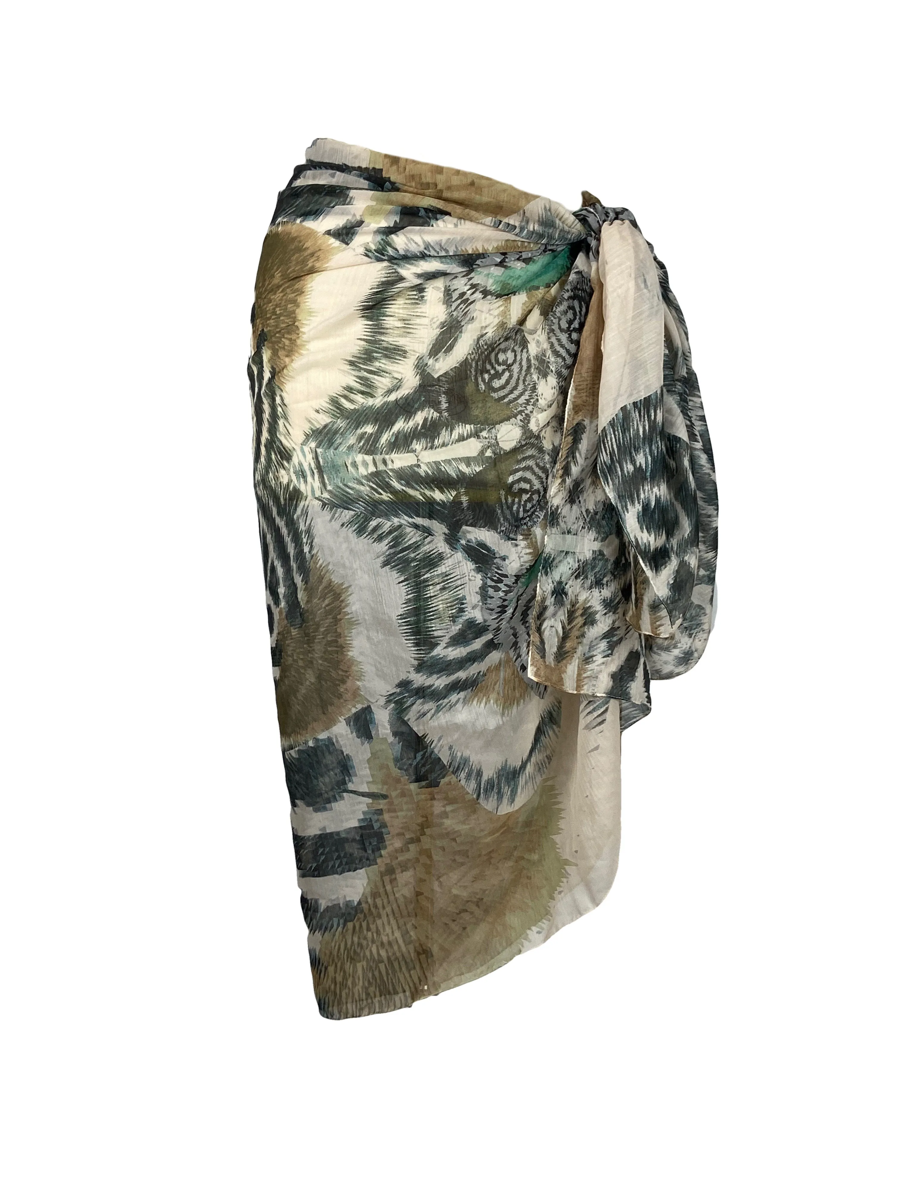 709 Scf Assorted Light Weight Chic Summer Beach Scarf Sarong Wrap