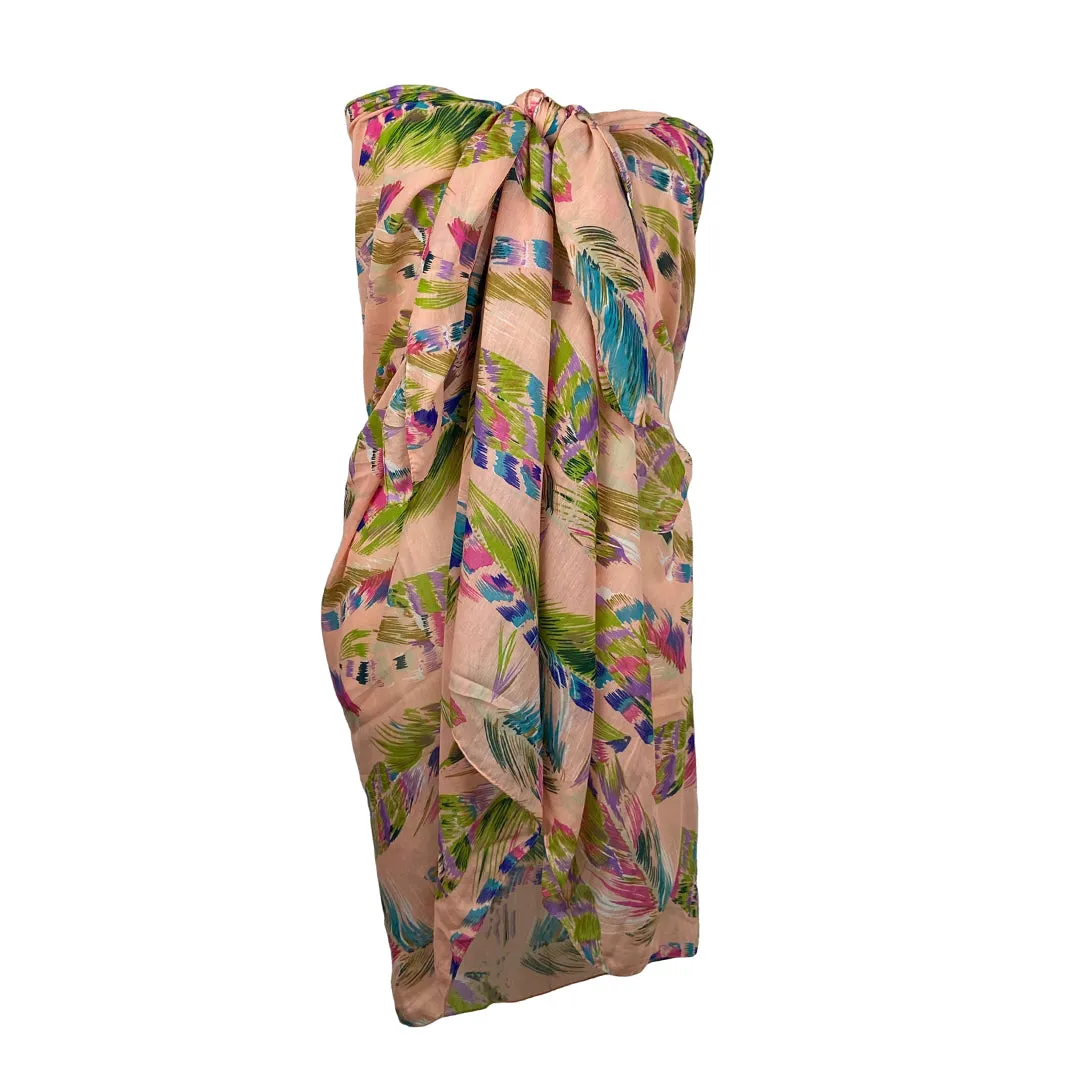 709 Scf Assorted Light Weight Chic Summer Beach Scarf Sarong Wrap