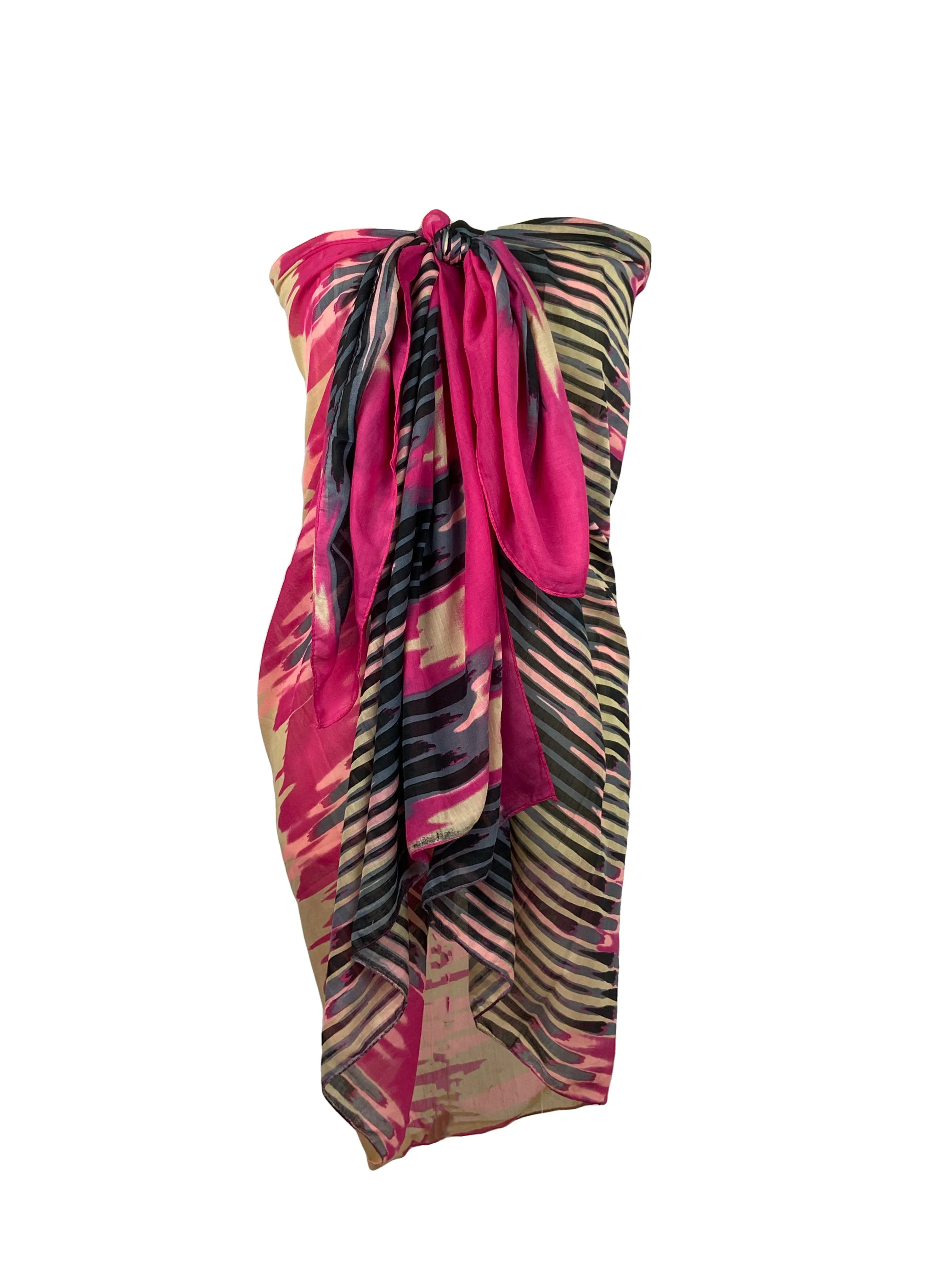 709 Scf Assorted Light Weight Chic Summer Beach Scarf Sarong Wrap