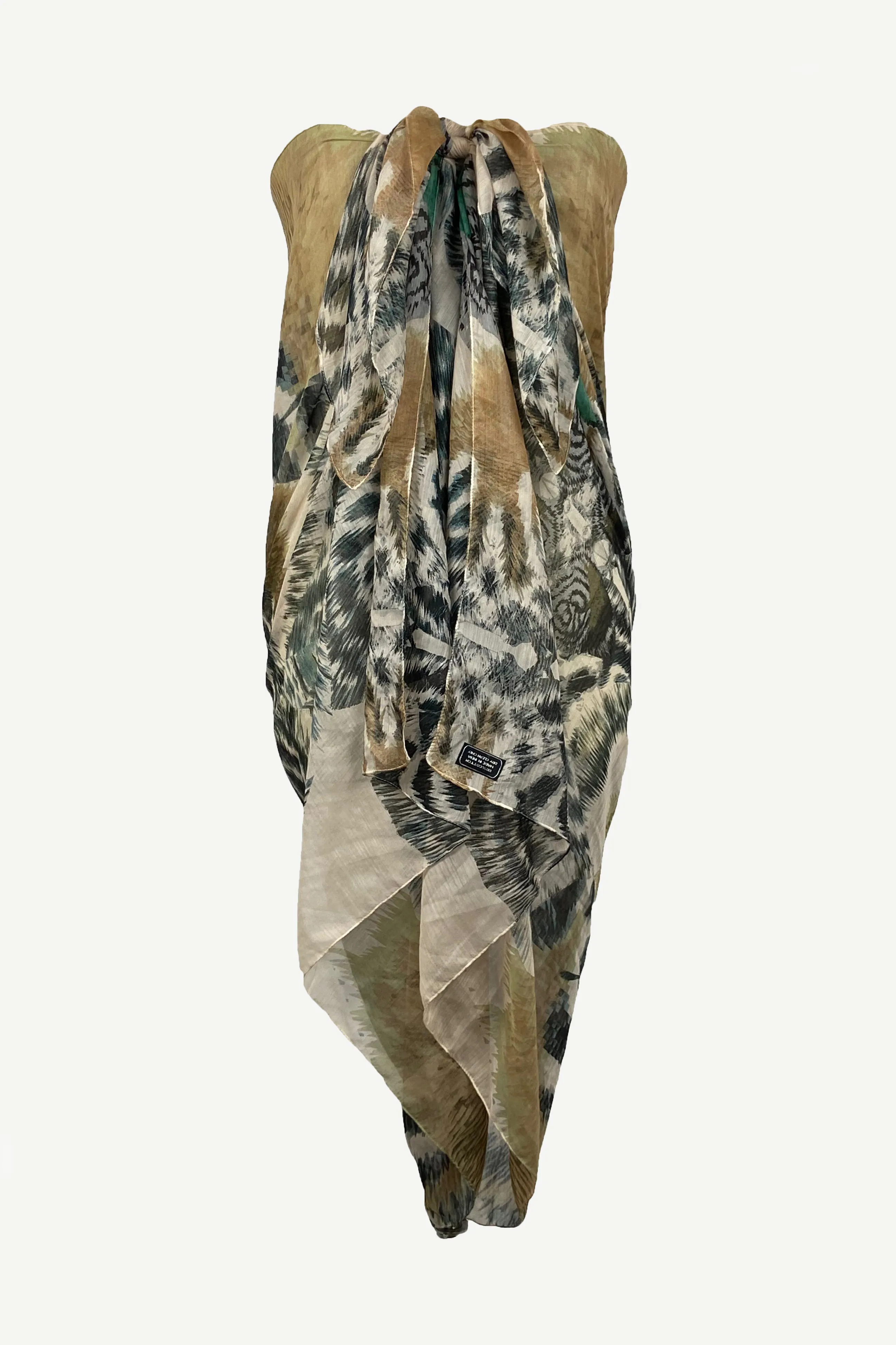 709 Scf Assorted Light Weight Chic Summer Beach Scarf Sarong Wrap