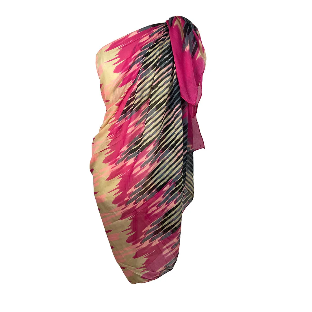 709 Scf Assorted Light Weight Chic Summer Beach Scarf Sarong Wrap
