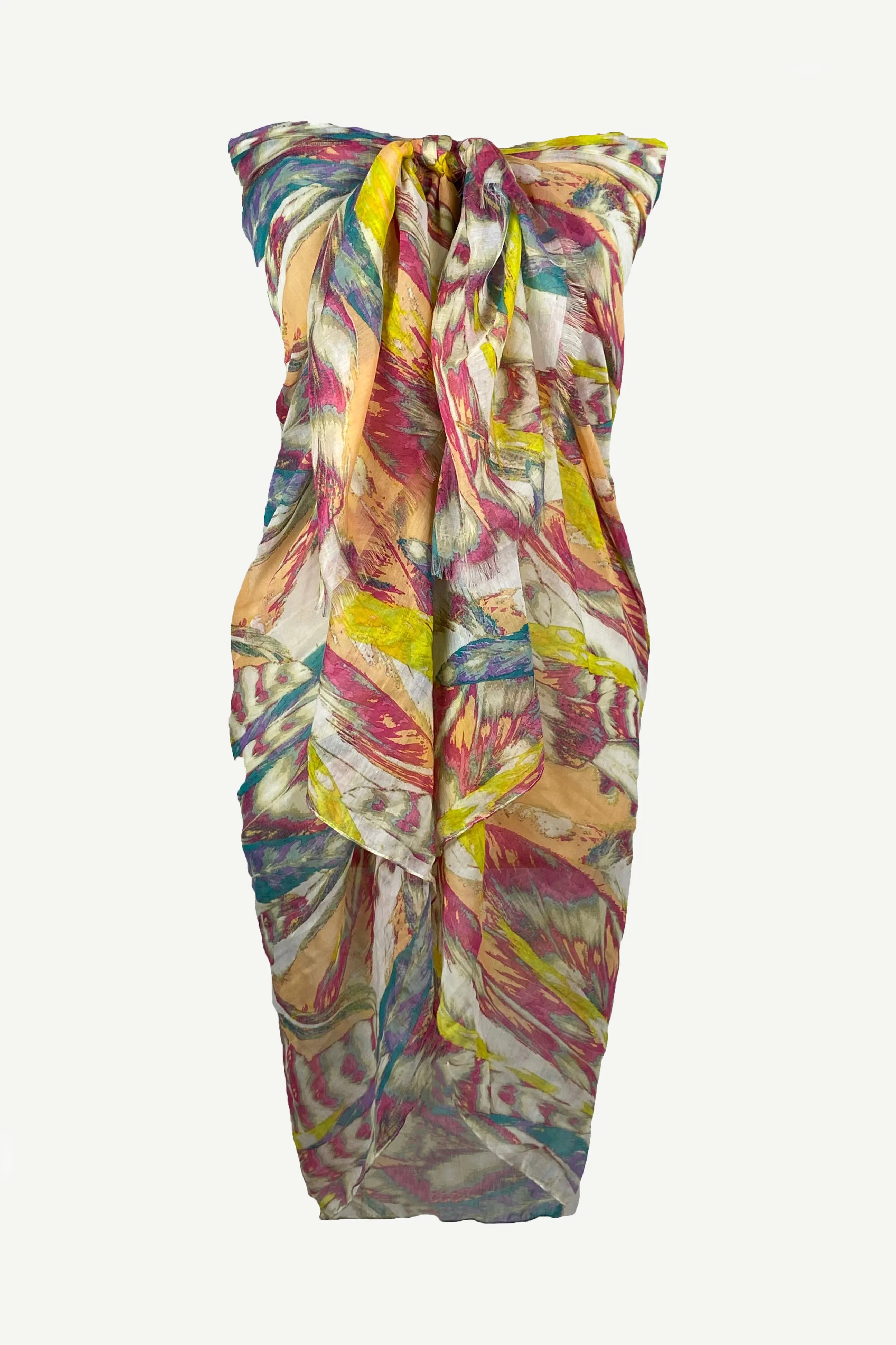 709 Scf Assorted Light Weight Chic Summer Beach Scarf Sarong Wrap