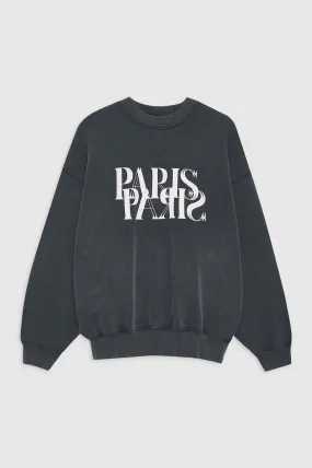 AB Jaci Sweat Paris - Washed Black