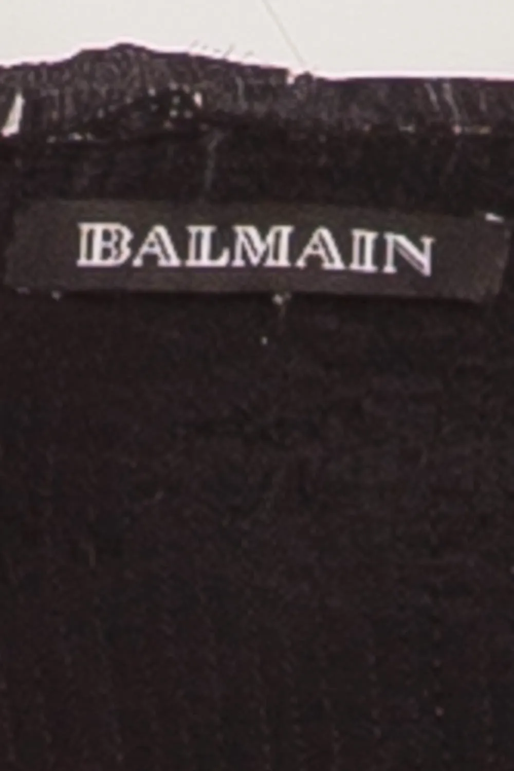 Balmain - New with Tags Black 3/4 Sleeve Sequin Dress - FR 40