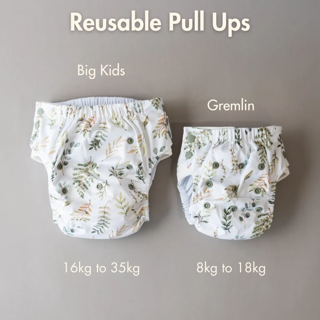 Big Kids Pull Up Reusable Nappy - Pink Lemonade