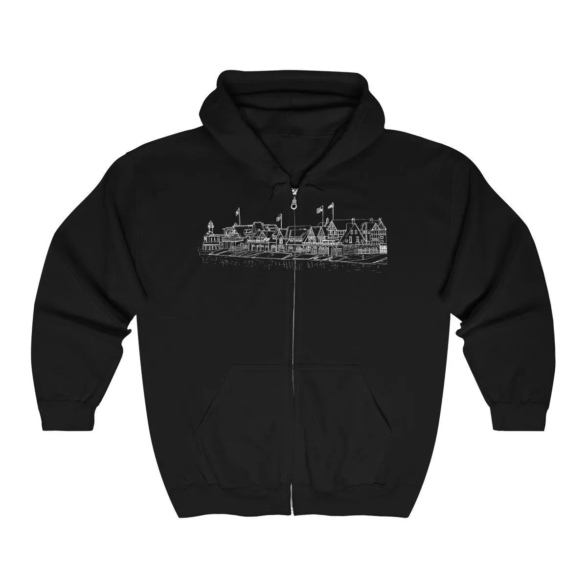 Boathouse Row - Unisex Heavy Blend™ Full Zip Hooded Sweatshirt