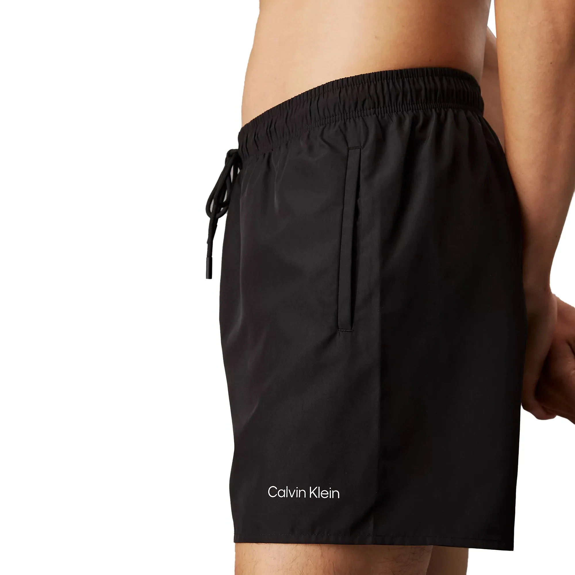 Calvin Klein 2 Pack Swim Shorts Black/Chalk