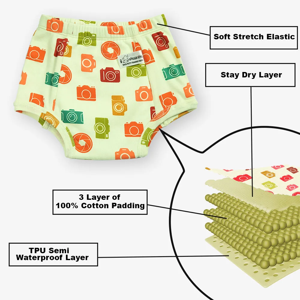 CRAZY DEAL - Buy 6 Snug Potty Training Pants All Prints Get 1 Free