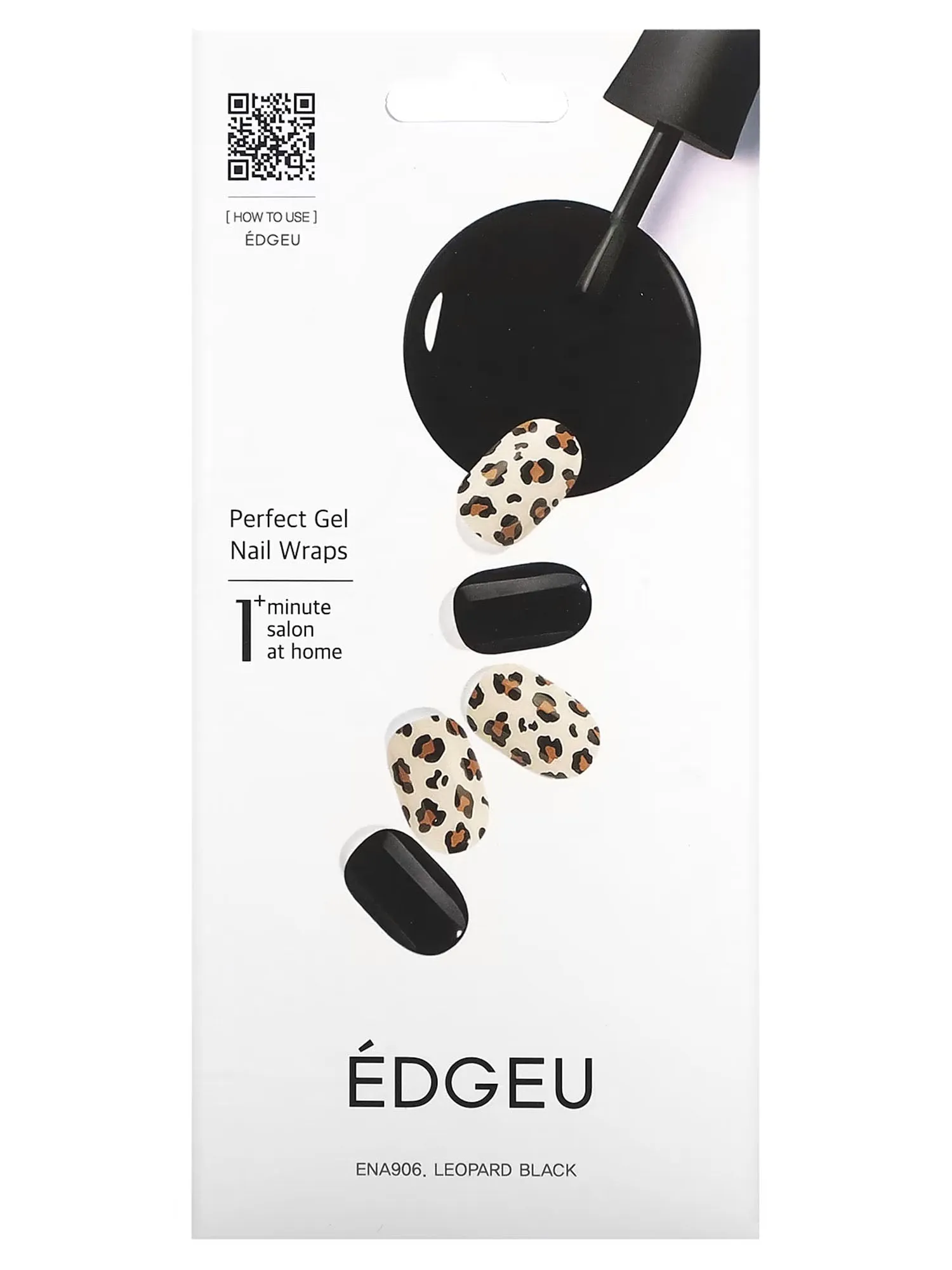 Edegu Leopard Black Nail Wrap - Brands We Love
