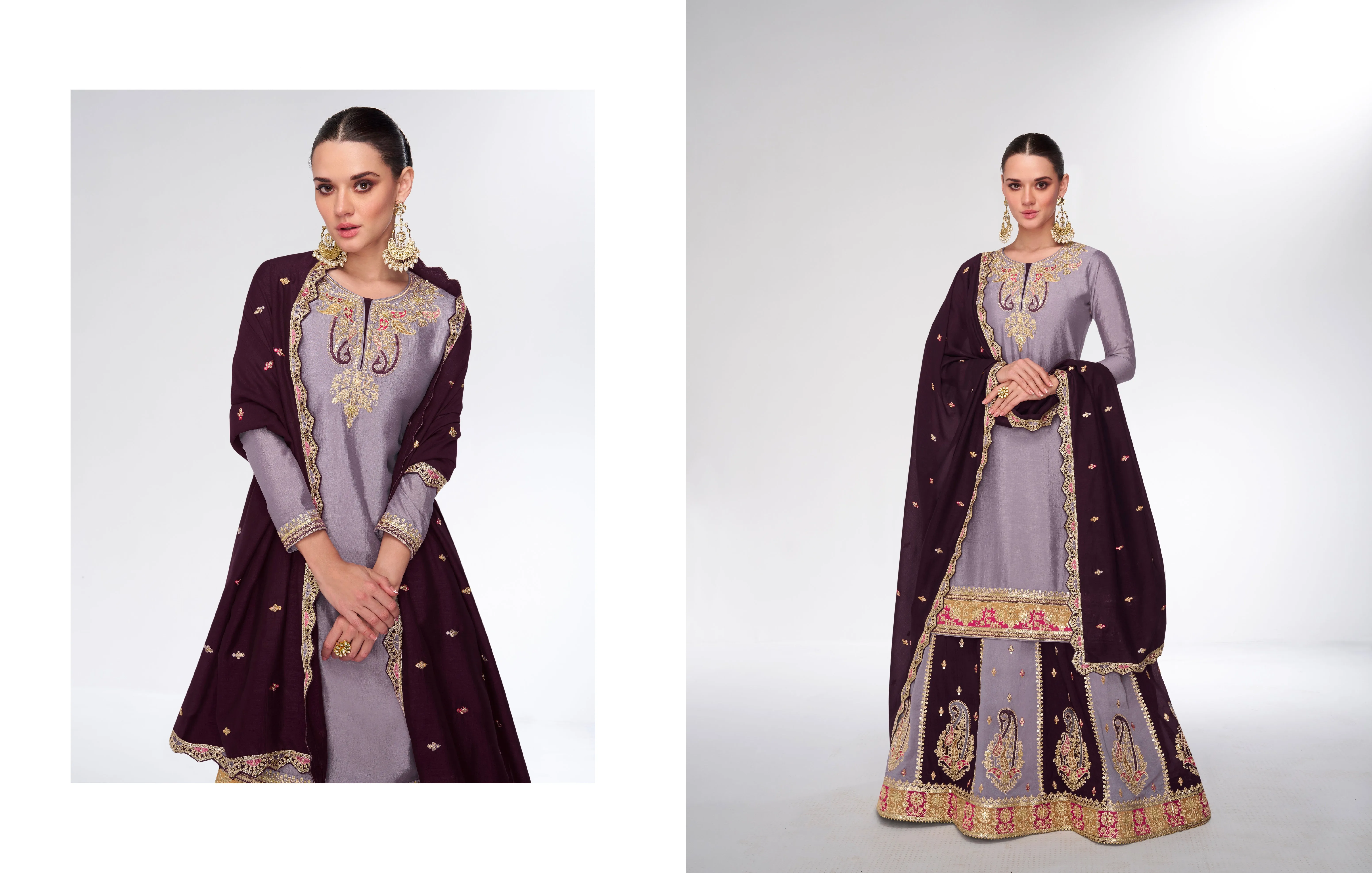 Elegant Designer Wedding Wear Salwar Suit in Premium Silk