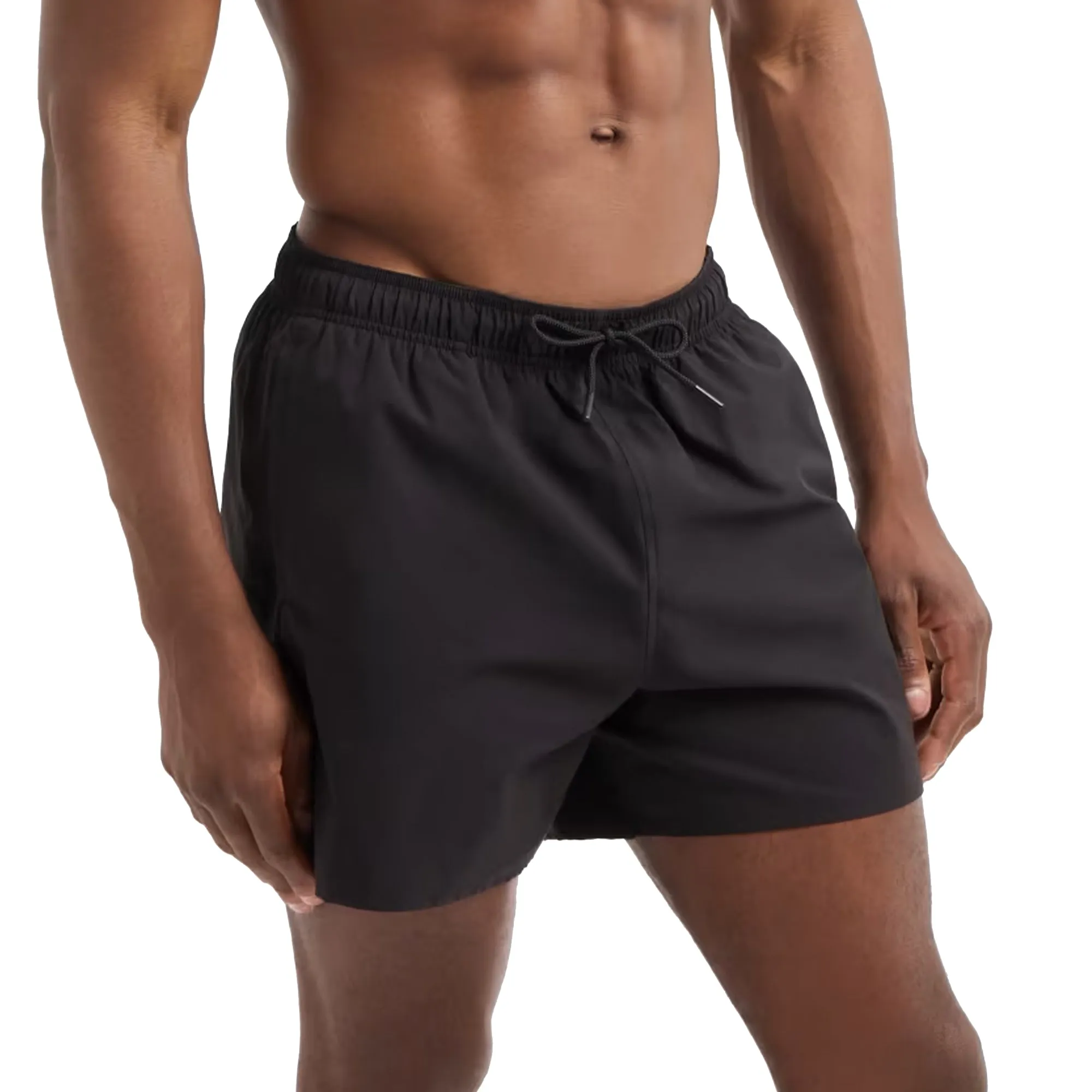 Emporio Armani Beach Small Eagle Swim Shorts Black