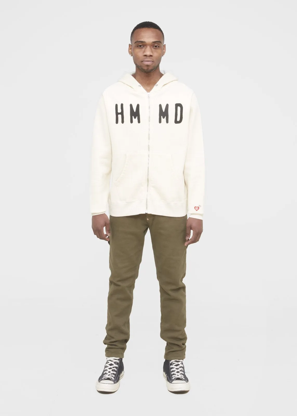 HUMAN MADE: ZIP HOODIE [WHITE]