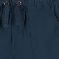 Kids Navy Ripstop Drawstring Shorts