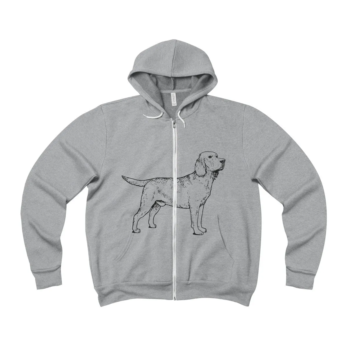 Labrador Retriever Hoodies, Unisex Sponge Fleece Full-Zip Hoodie