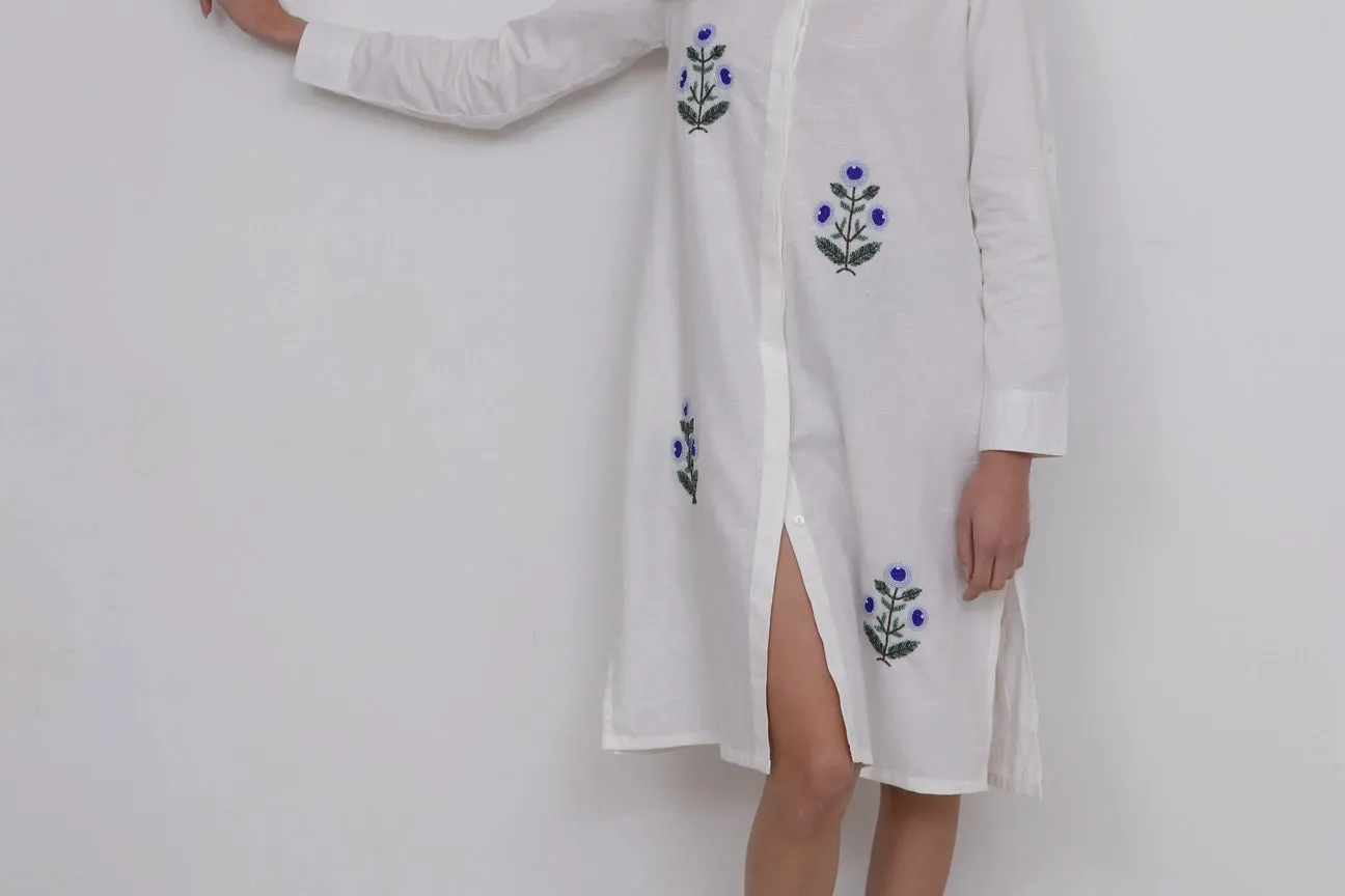 Linen Dress | Flowers