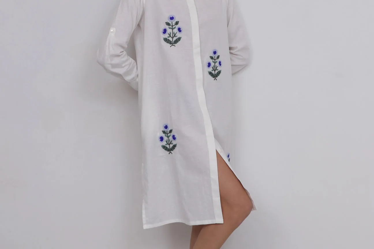 Linen Dress | Flowers