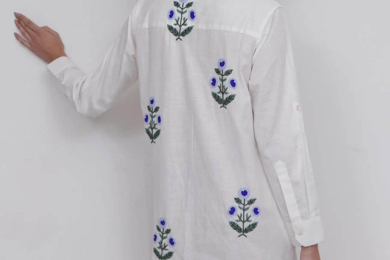 Linen Dress | Flowers