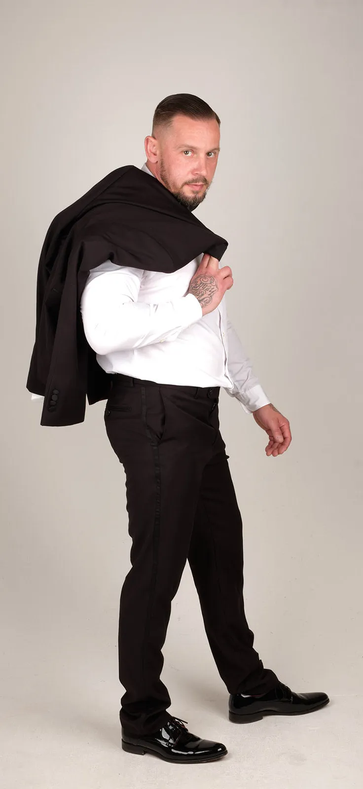 Mens Black Classic Satin Tuxedo Dinner Suit | Wedding Suit | Party Wear | Office Wear
