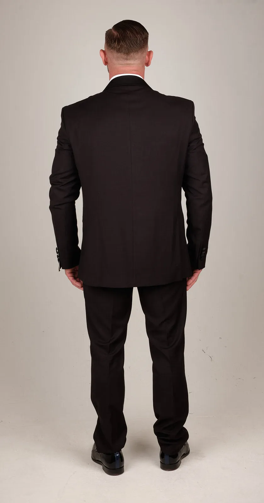 Mens Black Classic Satin Tuxedo Dinner Suit | Wedding Suit | Party Wear | Office Wear