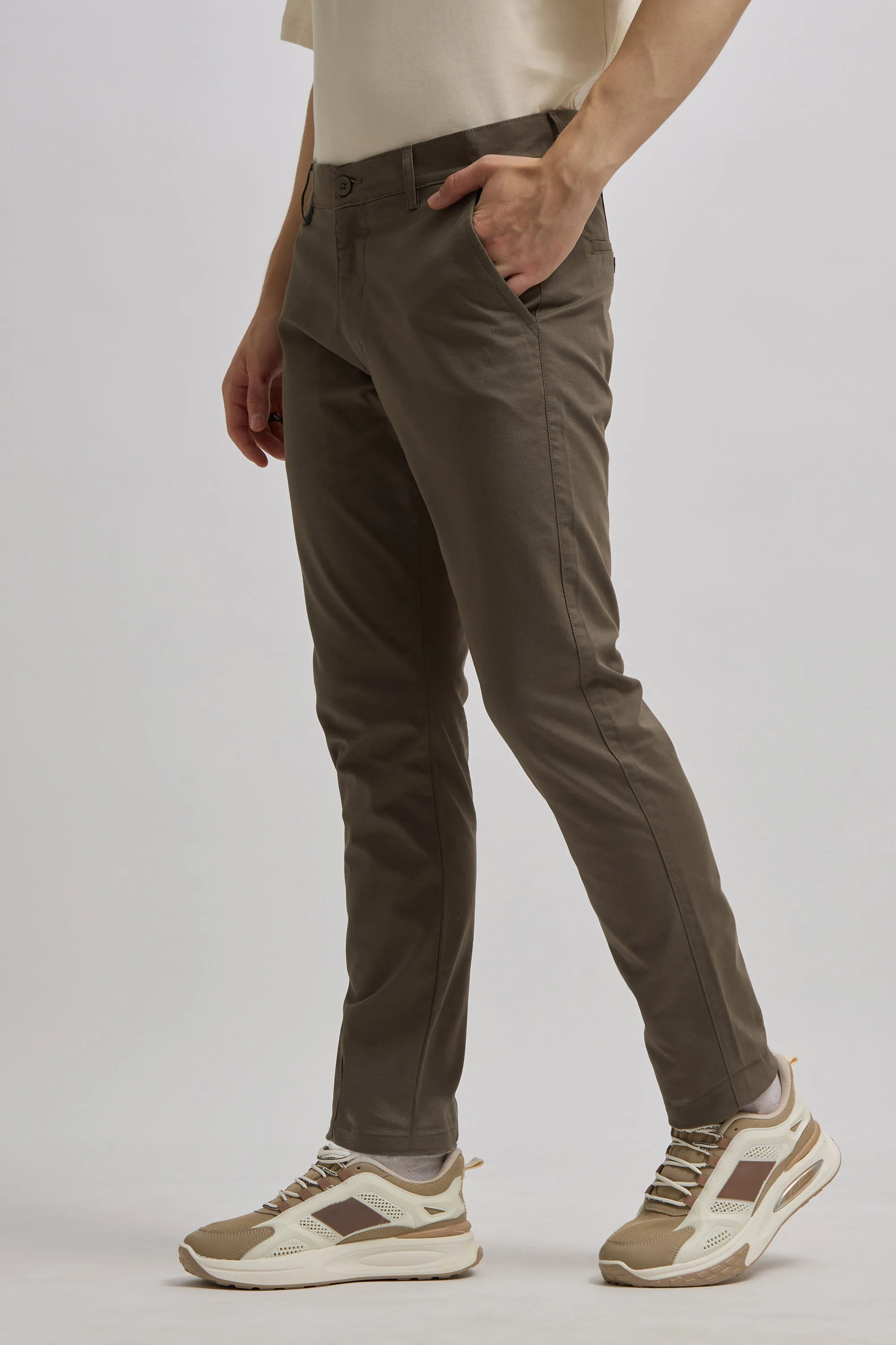 Prism - Slim Fit  Trouser - Brown