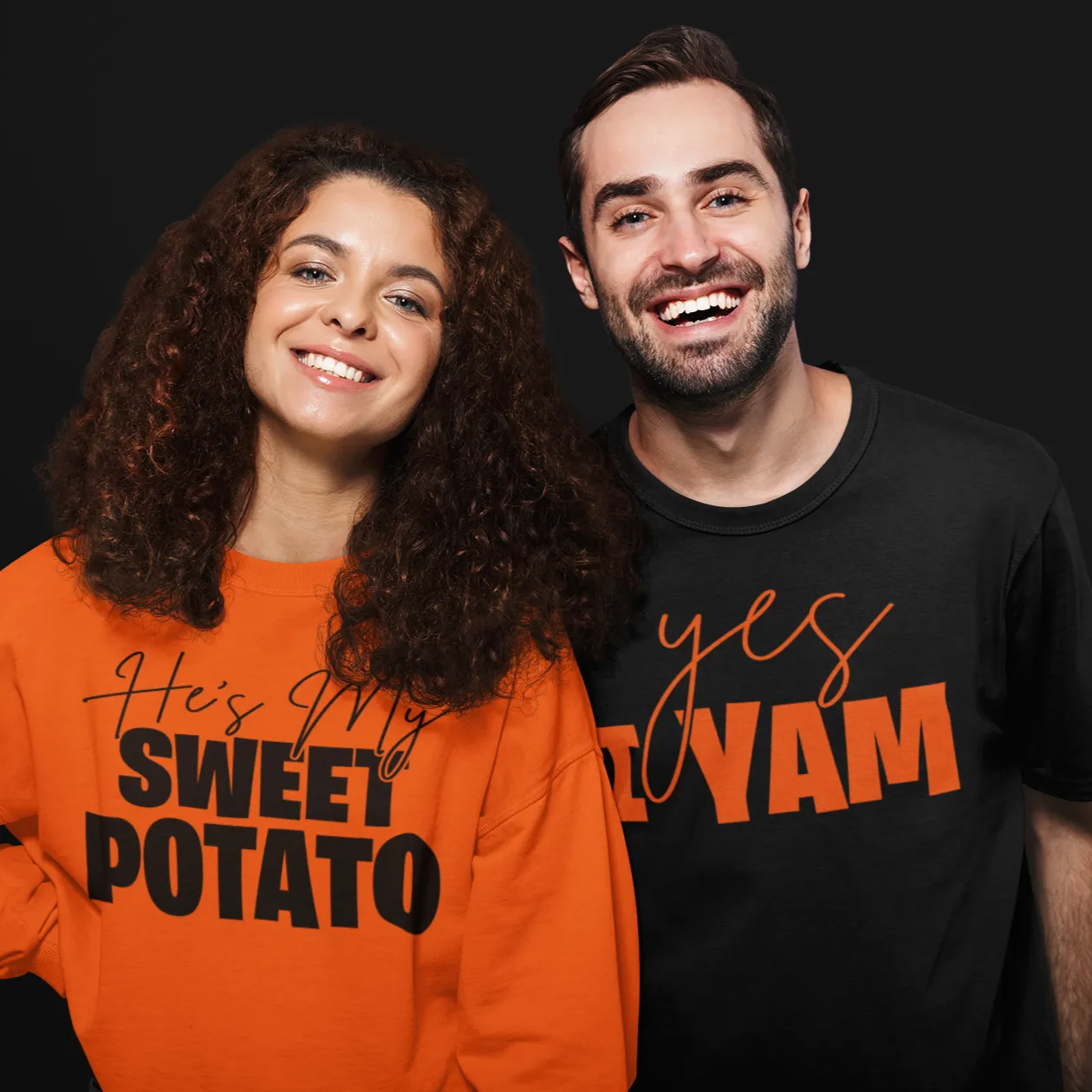 She's My Sweet Potato, Yes I Am thanksgiving tshirts for couples, couple thanksgiving shirt, thanksgiving couple shirts