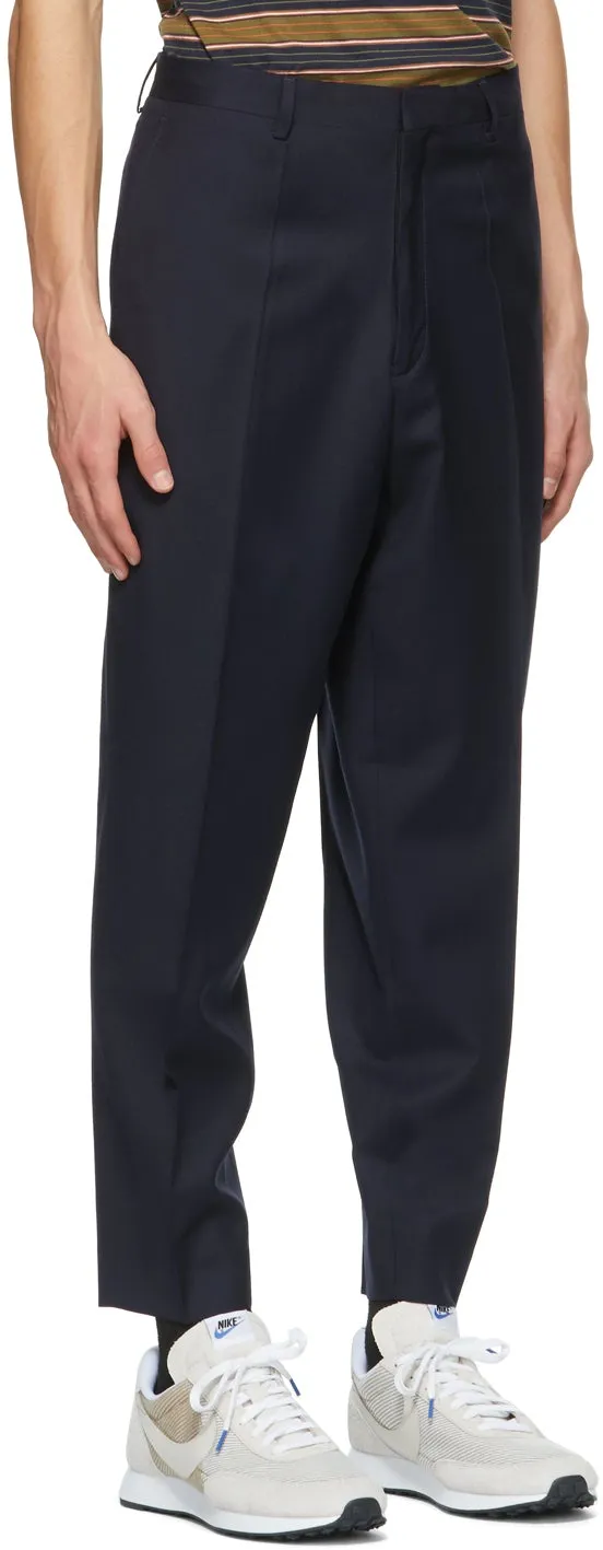 Ã‰tudes Navy Wool Revolte Trousers