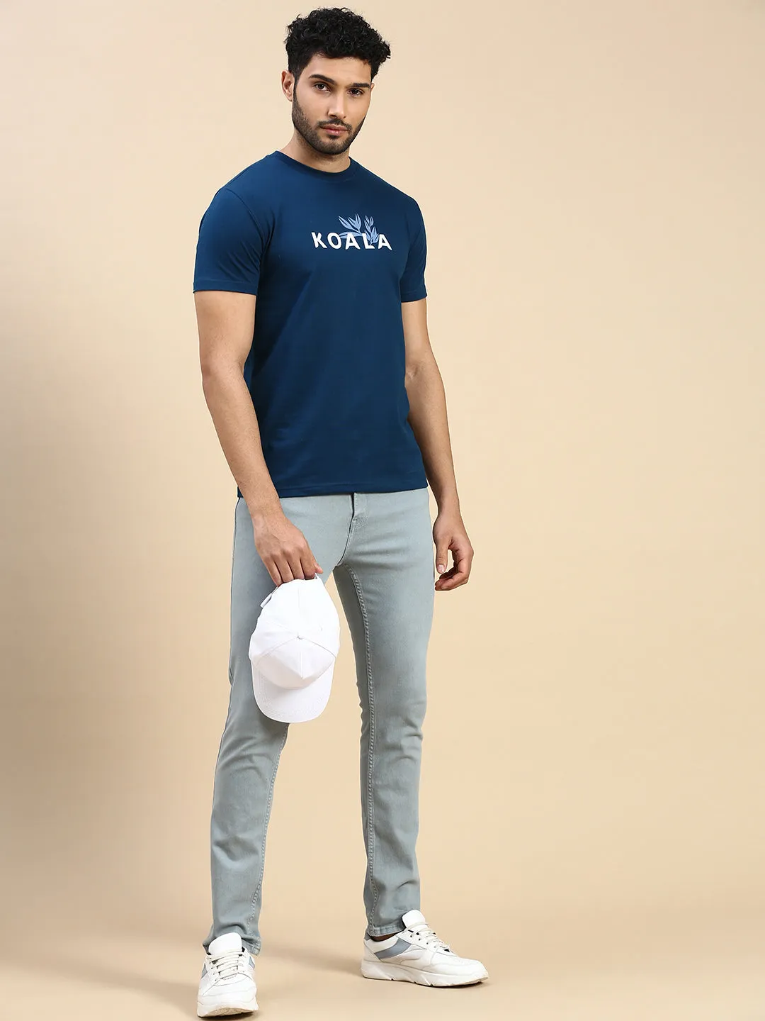 Unisex Regular Fit Fýlla Teal Blue TShirt
