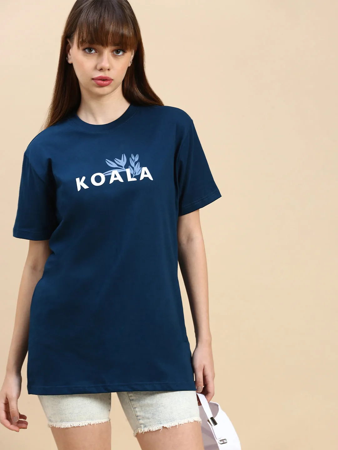 Unisex Regular Fit Fýlla Teal Blue TShirt