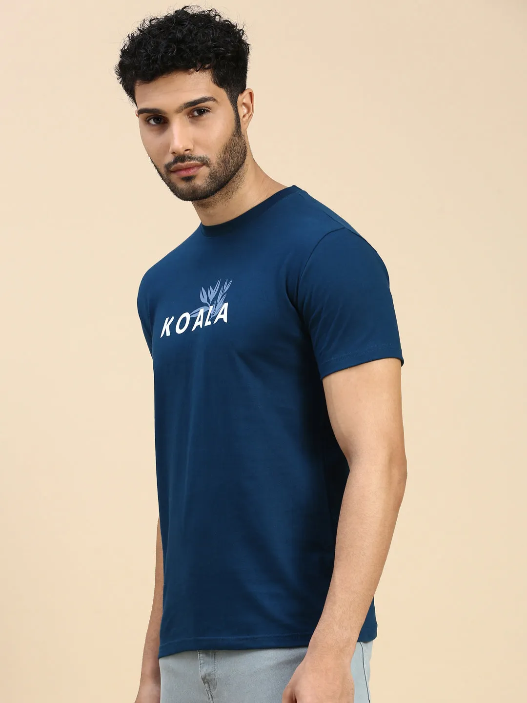 Unisex Regular Fit Fýlla Teal Blue TShirt