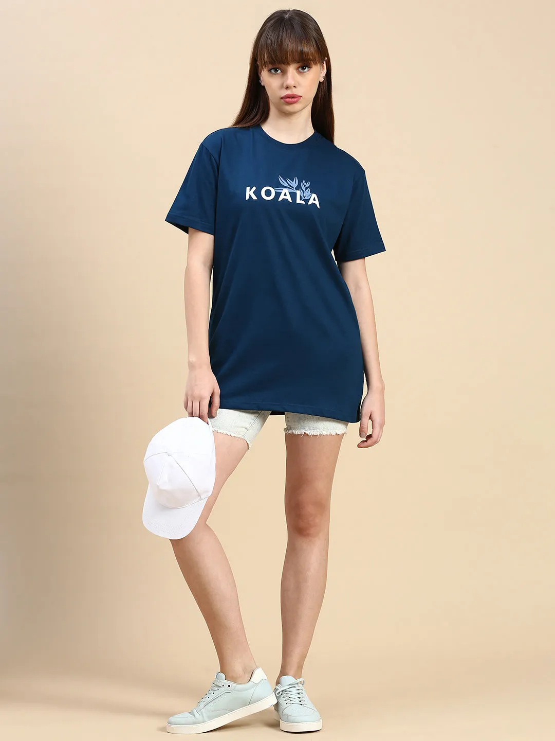 Unisex Regular Fit Fýlla Teal Blue TShirt