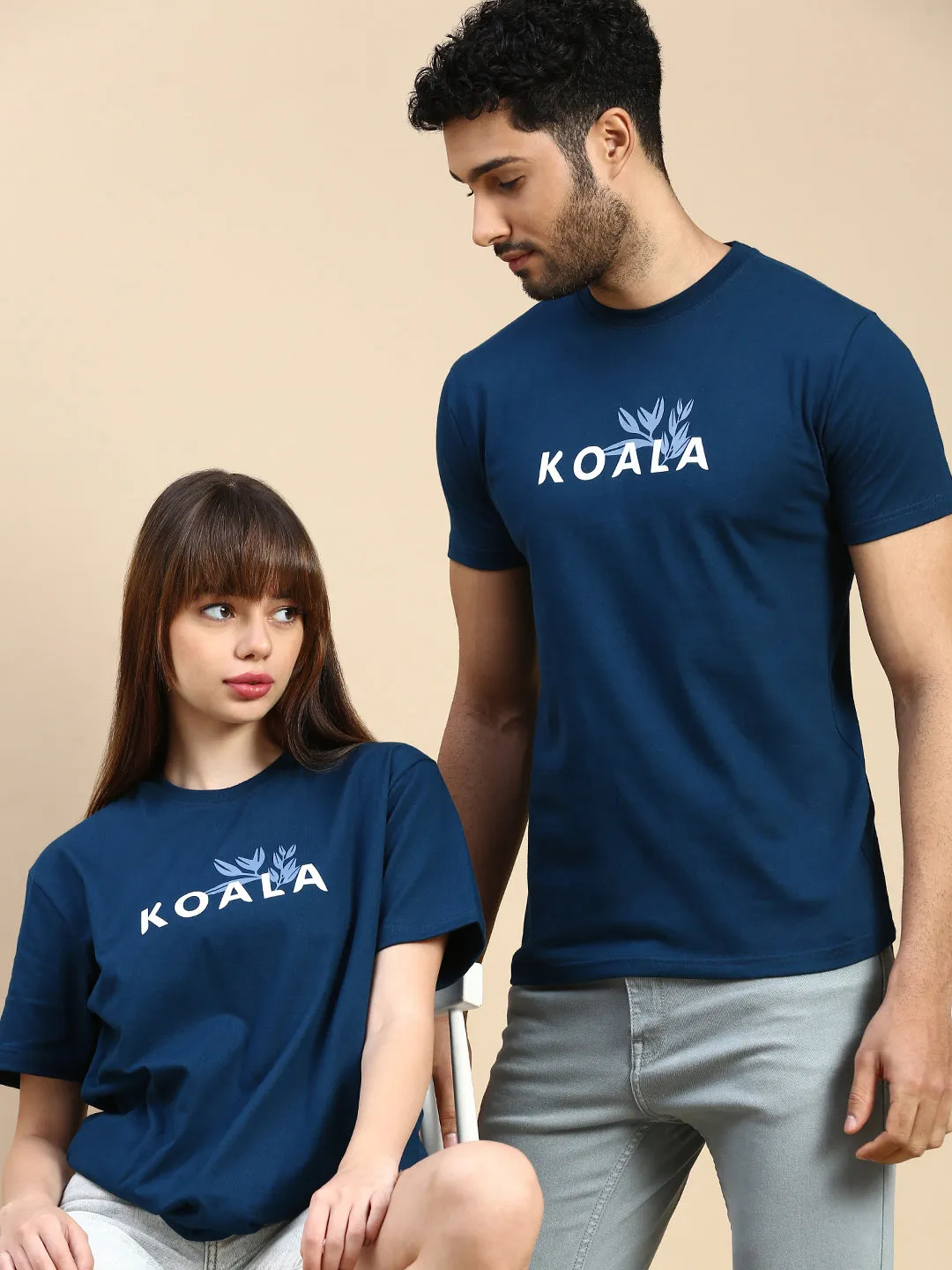 Unisex Regular Fit Fýlla Teal Blue TShirt